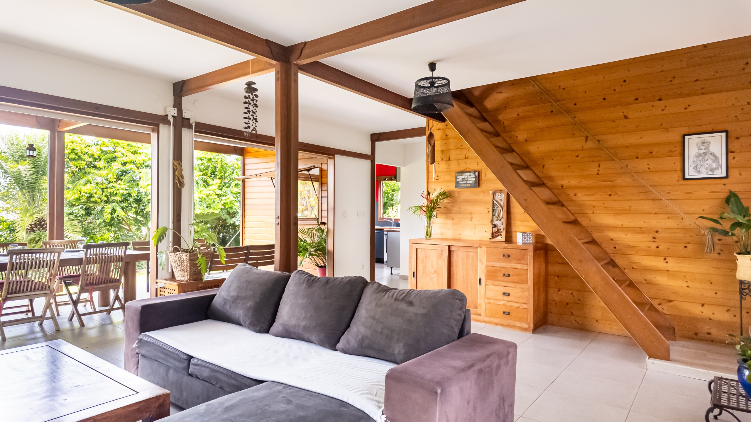 Salon — Canape convertible, Kaz Alizé Sainte Rose Guadeloupe