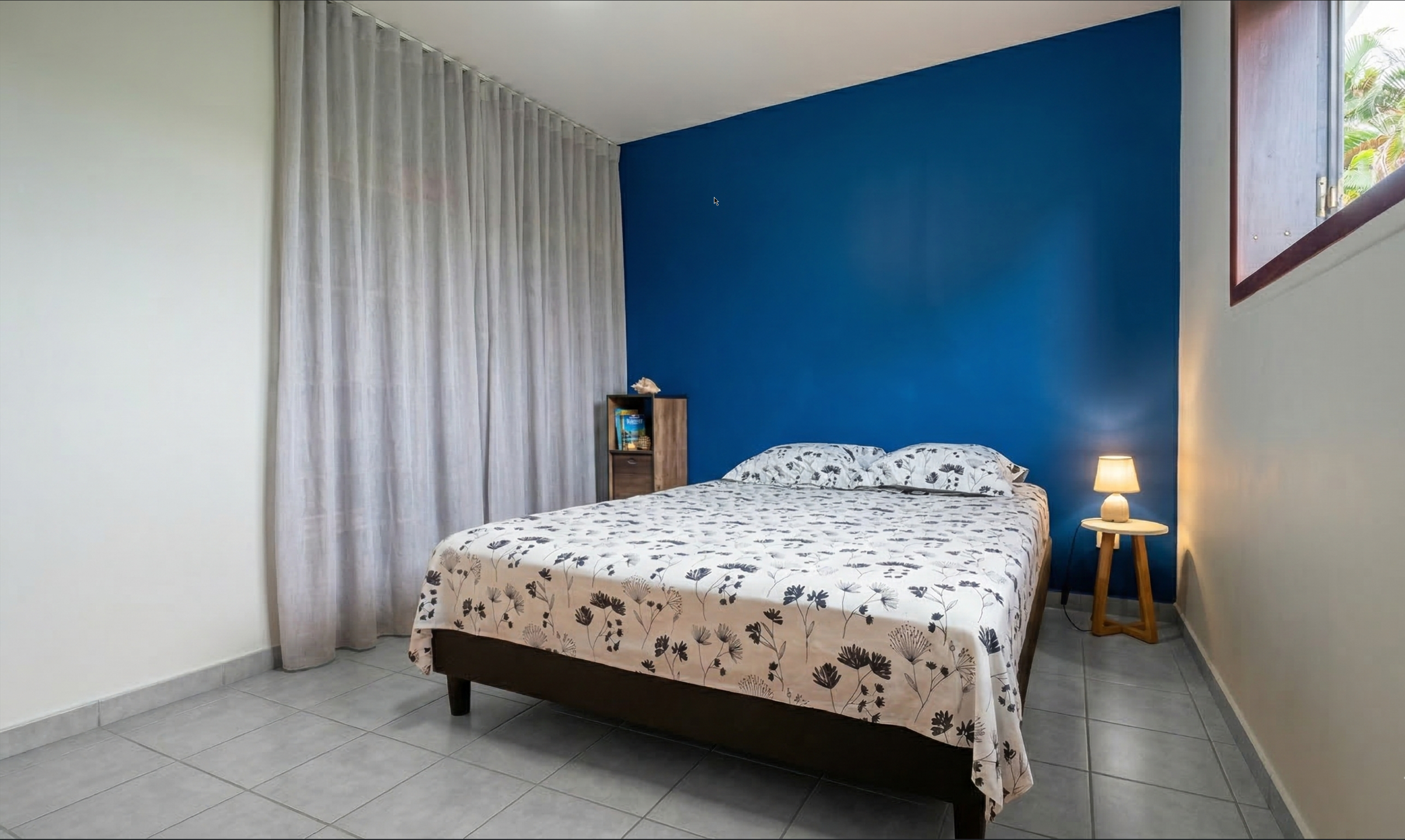 Chambre 1 — Queen Size (160×200), Souf Van Sainte Rose Guadeloupe
