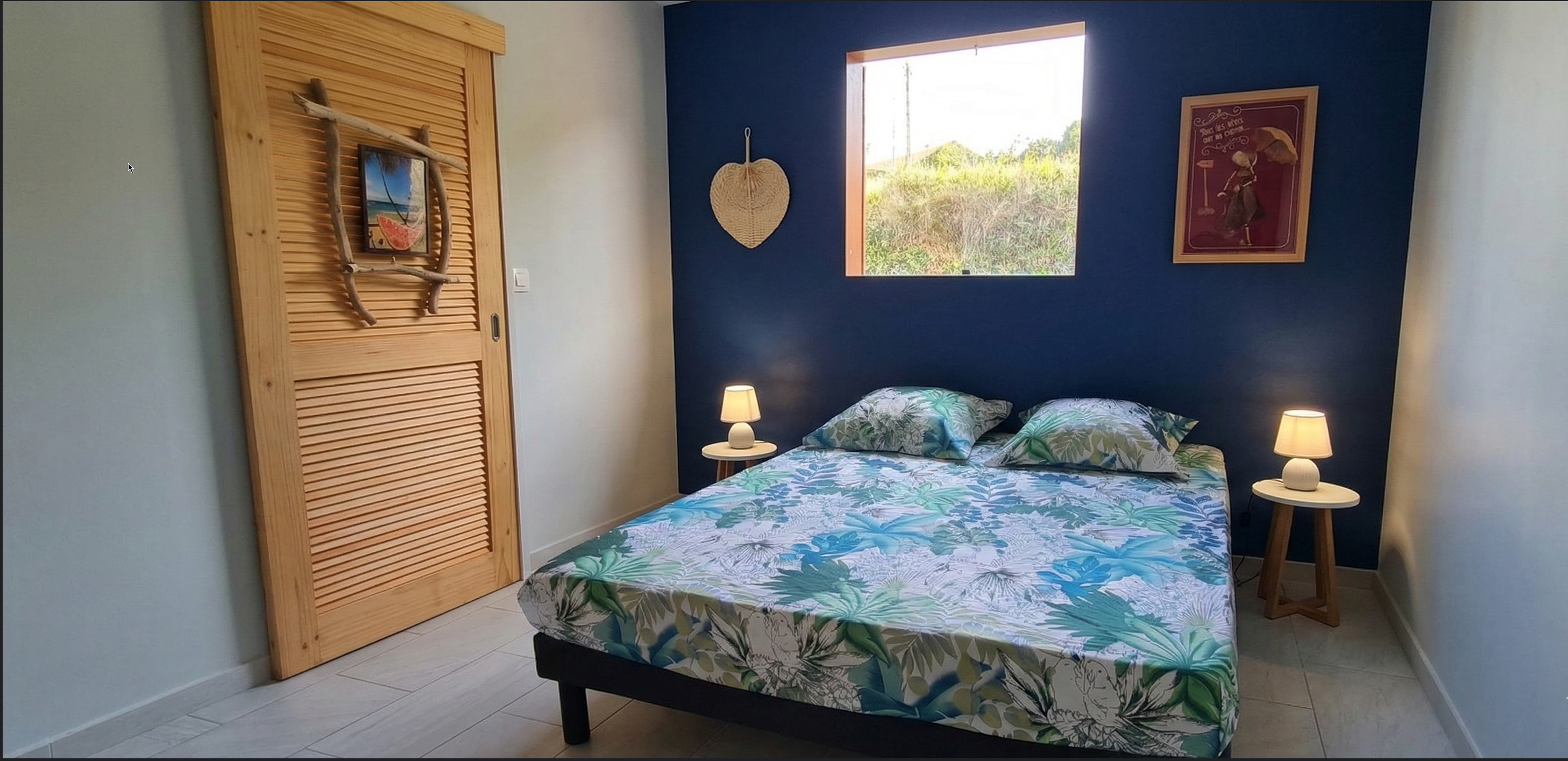 Chambre 2 — Queen Size (160×200), Souf Van Sainte Rose Guadeloupe